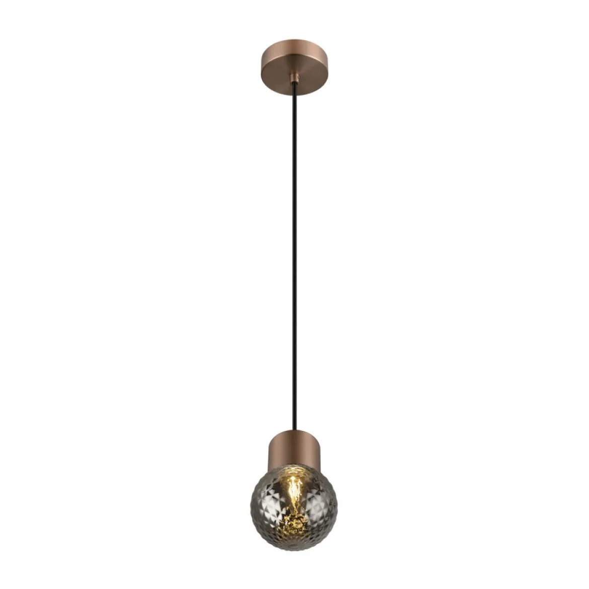 SLV 1008118 VARYT Pendelleuchte kupfer ohne Glas E14