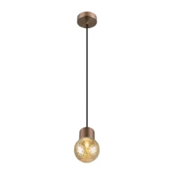 SLV 1008118 VARYT Pendelleuchte kupfer ohne Glas E14