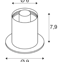 SLV 1008112 VARYT Tischleuchte max. 6W E14 messing ohne Glas