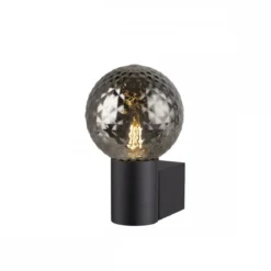 SLV 1007603 VARYT Wandaufbauleuchte rund max. 6W E14 schwarz