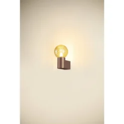 SLV 1008108 VARYT Wandaufbauleuchte max. 6W E14 IP44 kupfer ohne Glas