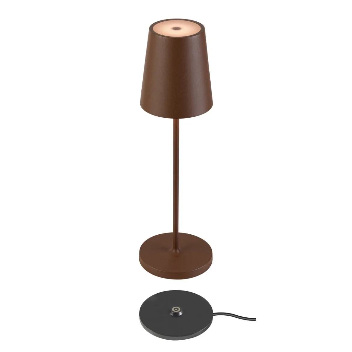 SLV 1007695 VINOLINA TWO Akku Tischleuchte CCT dimmbar IP65 rost
