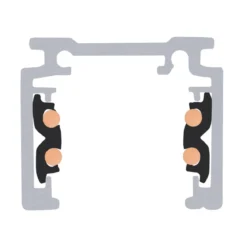 SLV 1006543 48V Track Aufbauschiene 2m schwarz standard