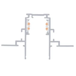 SLV 1006560 48V Track Einbauschiene weiß 2m