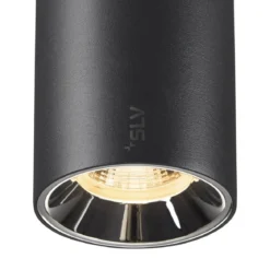 SLV 1006833 48V Track NUMINOS® S Pendelleuchte schwarz chrom 3000K 20°