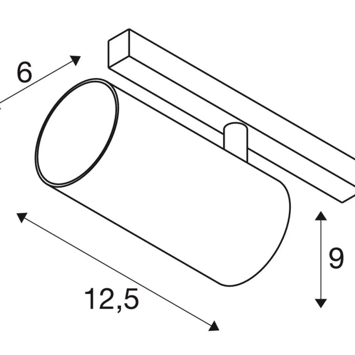 SLV 1006718 48V Track NUMINOS® S Spot weiß 2700K 40°