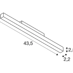 SLV 1006636 48V Track Strahler IN-LINE 44 Darklight Reflector weiß 3000K