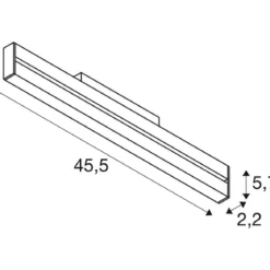 SLV 1006647 48V Track Strahler IN-LINE 46 Move Darklight Reflector schwarz 3000K