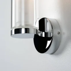 SLV 1002228 WL 105 Wandleuchte chrom doppelt Glas E14 IP44