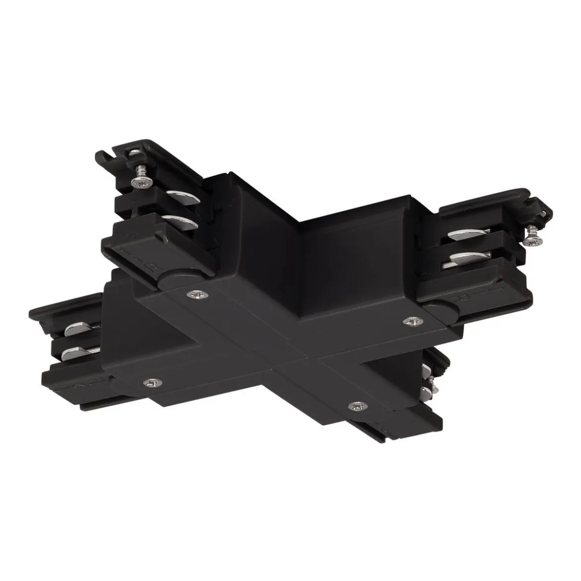 SLV 175150 X-Verbinder für S-TRACK 3-Phasen-Aufbauschiene schwarz